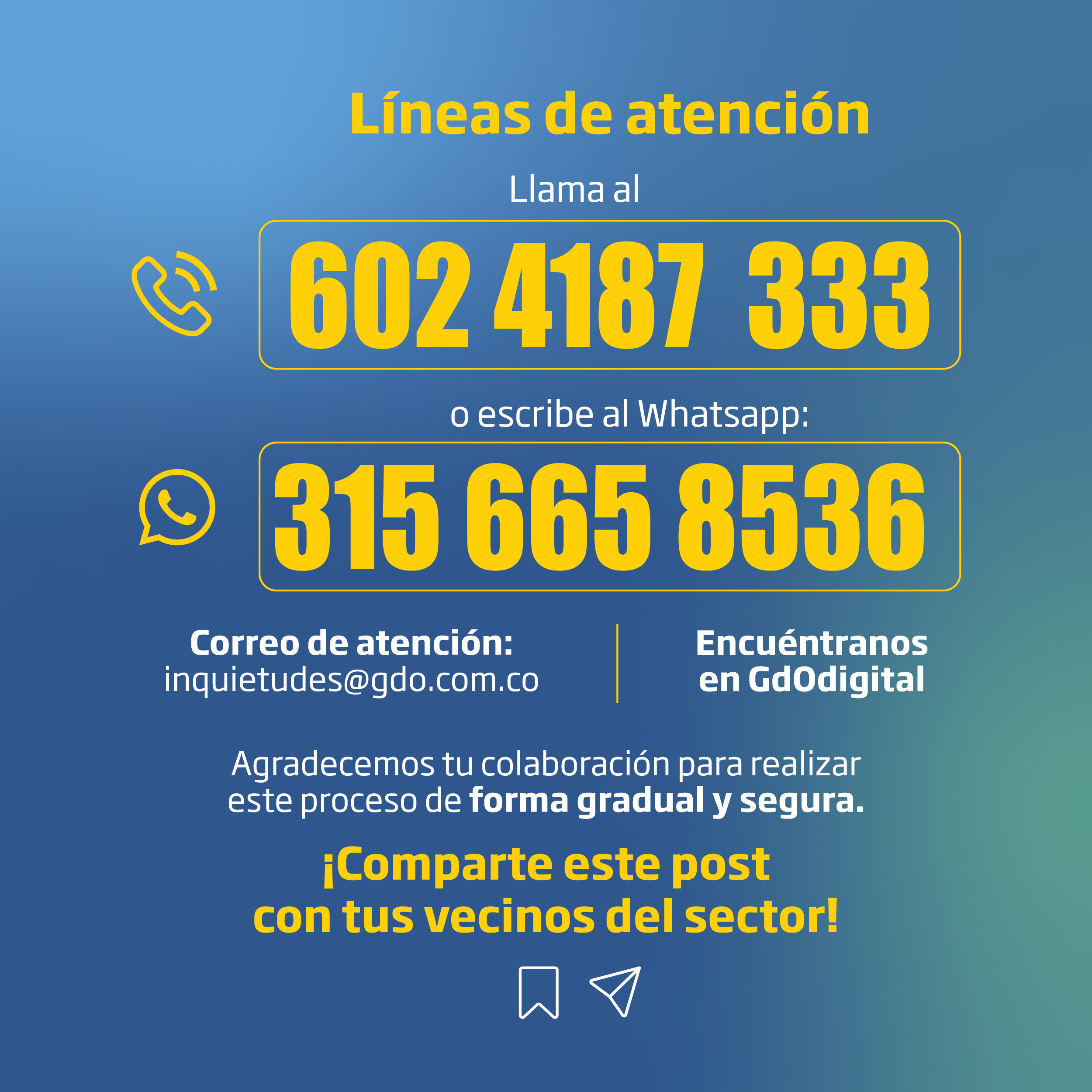 Líneas de atención